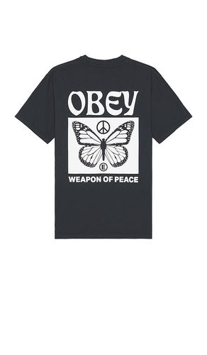 Weapon Of Peace Tee in Blue. - size M (also in S, XL/1X) - Obey - Modalova