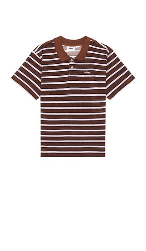 Uni terry cloth polo in color brown size L in - Brown. Size L (also in M, S, XL/1X) - Obey - Modalova