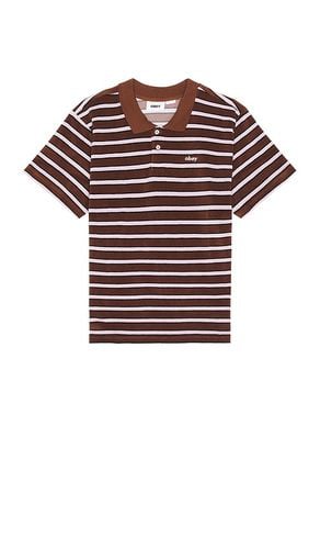 Uni Terry Cloth Polo in Brown. - size L (also in M, S, XL/1X) - Obey - Modalova