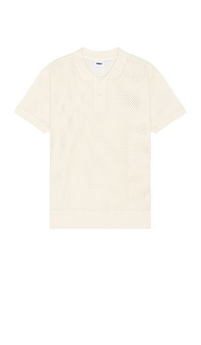 Duke Mesh Polo in Cream. - size L (also in M, S) - Obey - Modalova