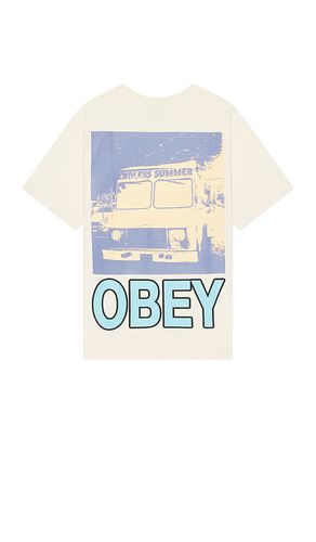 Camiseta endless summer en color crema talla L en - Cream. Talla L (también en M, S) - Obey - Modalova