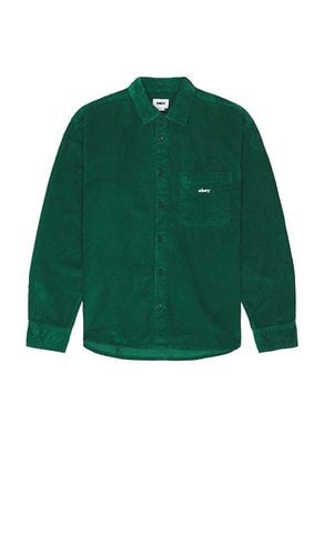 Bigwig Cord Shirt in Green. - size L (also in M, S, XL/1X) - Obey - Modalova