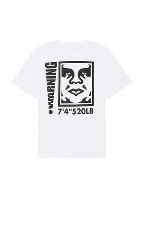 Camiseta warning en color talla L en - White. Talla L (también en M, S, XL/1X) - Obey - Modalova