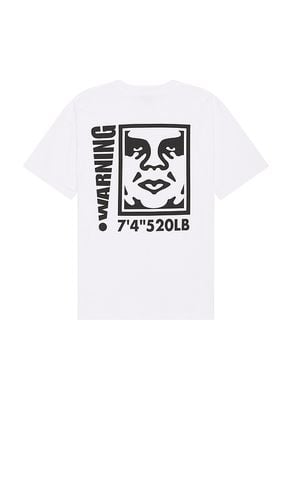 Warning Tee in . Taglia M, S, XL/1X - Obey - Modalova