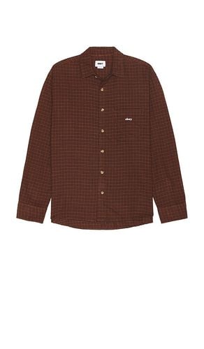 Bigwig Knox Shirt in Brown. - size L (also in M) - Obey - Modalova