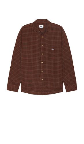 Bigwig Knox Shirt in Brown. - size L (also in M, S, XL/1X) - Obey - Modalova