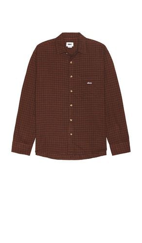 Camisa bigwig knox en color marrón talla L en - Brown. Talla L (también en M, S) - Obey - Modalova