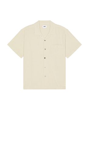 Curtis Woven Seersucker Shirt in Tan. - size L (also in M) - Obey - Modalova
