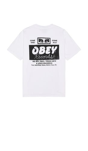 Records Buy, Sell, Trade T-Shirt in . Taglia M, S, XL/1X - Obey - Modalova