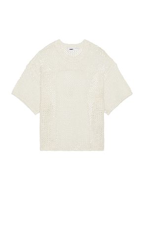 Larry Football Knitted Tee in Cream. - size L (also in M, XL/1X) - Obey - Modalova