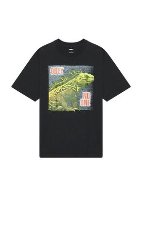 No One Reptile Tee in Black. - size L (also in M, S, XL/1X) - Obey - Modalova