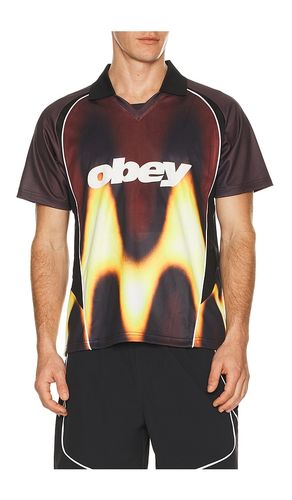 Blurred Soccer Jersey in ,. Taglia L. Also in S, XL/1X - Obey - Modalova