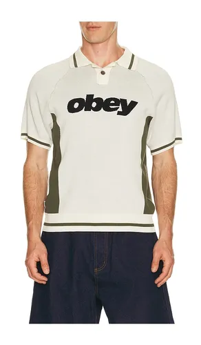 Sport Knitted Polo in Cream. - size L (also in M, XL/1X) - Obey - Modalova