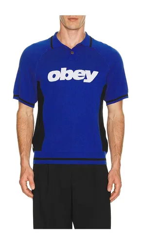 Sport Knitted Polo in Royal. - size M (also in L, XL/1X) - Obey - Modalova