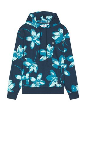 Floral French Terry Hoodie in Blue. - size L (also in M) - Original Penguin - Modalova