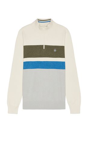 Chest Stripe Quarter Zip in Grey. - size L (also in M) - Original Penguin - Modalova