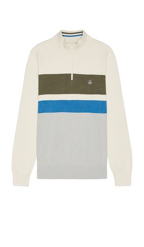 Chest Stripe Quarter Zip in Grey. - size L (also in M, S) - Original Penguin - Modalova