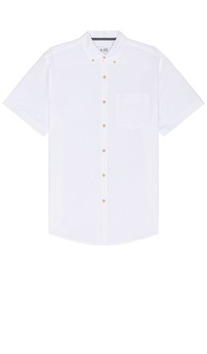 Cotton Crinkle Yarn Short Sleeve Shirt in White. - size L (also in M, S, XL/1X) - Original Penguin - Modalova