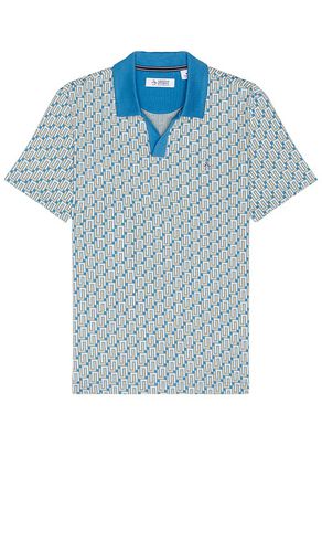 Jacquard Interlock Knit Polo in Blue. - size L (also in S, XL/1X) - Original Penguin - Modalova