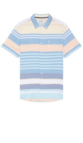 Multi Stripe Short Sleeve Shirt in Blue. - size L (also in M, S, XL/1X) - Original Penguin - Modalova