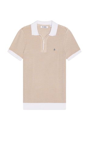 All Over Jacquard 1/4 Zip Polo in White. - size M (also in S, XL/1X) - Original Penguin - Modalova