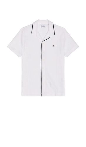 Textured Earl Shirt in White. - size L (also in M, S, XL/1X) - Original Penguin - Modalova