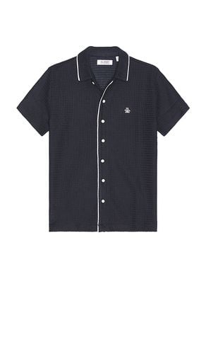 Textured Earl Shirt in Navy. - size L (also in M, S, XL/1X) - Original Penguin - Modalova