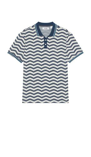 Jacquard Textured Polo in Navy. - size L (also in M, S) - Original Penguin - Modalova