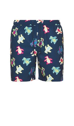 All Over Print Pete Swim Shorts in Blue. - size L (also in M, S) - Original Penguin - Modalova