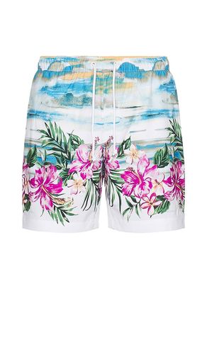 Volley All Over Print Hibiscus Scene Swim Trunk in White. - size M (also in XL/1X) - Original Penguin - Modalova