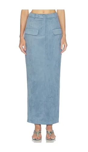 Faux Suede Maxi Skirt in . Size L. Also in M, S, XL, XS - Odd Muse - Modalova