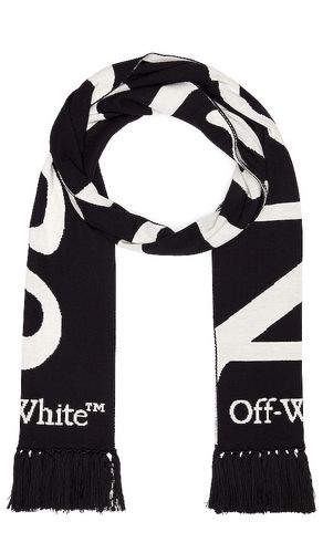 No Offence Reversible Knit Scarf in - OFF-WHITE - Modalova