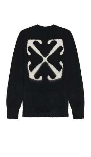 Mohair Arrow Knit Crewneck in . Taglia M, S - OFF-WHITE - Modalova