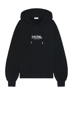 Ironic Quote Over Hoodie in . Taglia XL/1X - OFF-WHITE - Modalova