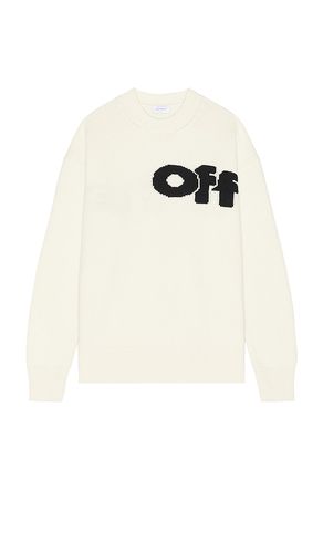 Shared Logo Knit Crewneck in . Taglia XL/1X - OFF-WHITE - Modalova