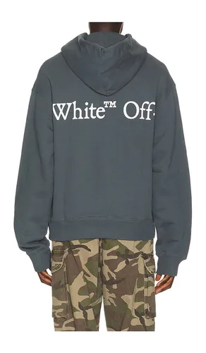 Bookish Scarf Regular Hoodie in Blue. - size L (also in M, S, XL/1X) - OFF-WHITE - Modalova