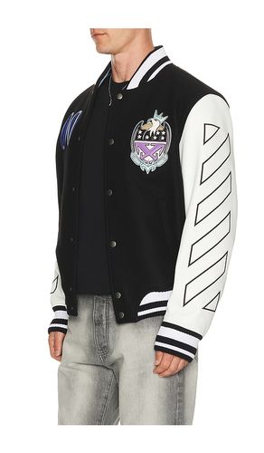 Royal Jewels Wool Varsity Jacket in . Taglia 46. Also in 48, 50, 52, 54 - OFF-WHITE - Modalova