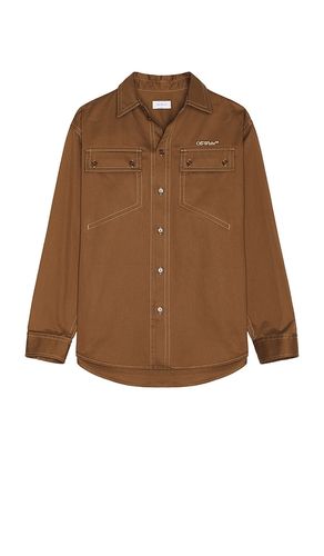 Sobrecamisa stitch milit en color marrón talla 46 en - Brown. Talla 46 (también en 48, 50, 52, 54) - OFF-WHITE - Modalova