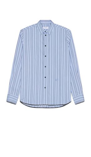 Poplin Zip Round Shirt in . Taglia XL/1X - OFF-WHITE - Modalova