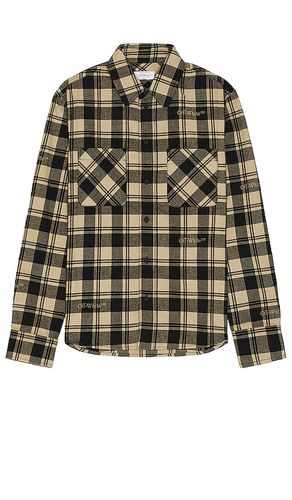 Check Flannel Shirt in . Size M, S, XL/1X - OFF-WHITE - Modalova