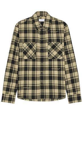 Check Flannel Shirt in . Size M, XL/1X - OFF-WHITE - Modalova