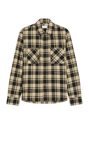 Check Flannel Shirt in . Taglia M, XL/1X - OFF-WHITE - Modalova