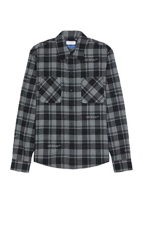 Check Flannel Shirt in . Size M, XL/1X - OFF-WHITE - Modalova