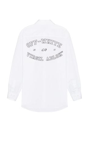 OFF- College Poplin Oversize Shirt in . Taglia 48, 50, 52 - OFF-WHITE - Modalova