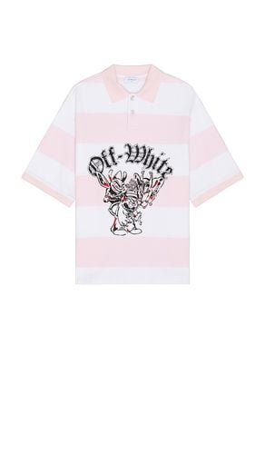 Bicolor gang short sleeve polo en color rosado talla L en - Pink. Talla L (también en M, S, XL/1X) - OFF-WHITE - Modalova