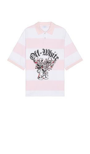 Bicolor gang short sleeve polo en color rosado talla L en - Pink. Talla L (también en S, XL/1X) - OFF-WHITE - Modalova