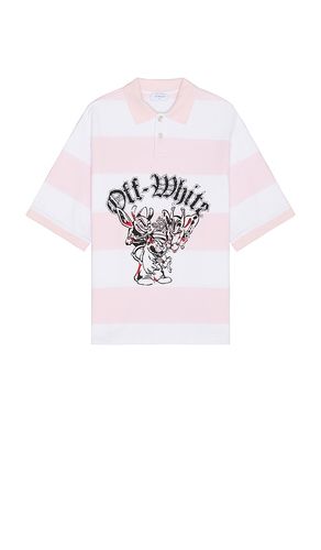 Bicolor gang short sleeve polo en color rosado talla S en - Pink. Talla S (también en XL/1X) - OFF-WHITE - Modalova