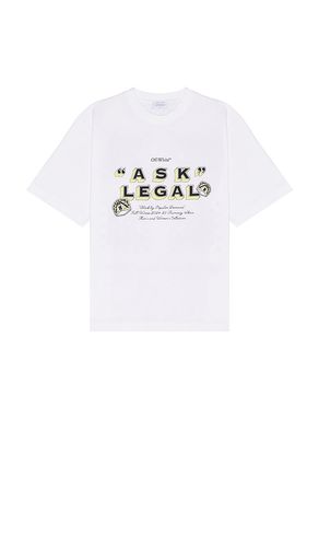 OFF- Arrow Ask Legal Skate Short Sleeve Tee in . Size M, S, XL/1X - OFF-WHITE - Modalova