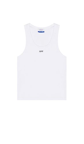 OFF- Off Stamp Rib Tank in . Taglia M, S, XL/1X - OFF-WHITE - Modalova