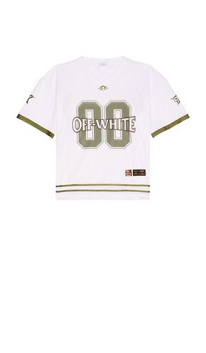 OFF- 00 Mesh Football Tee in . Taglia M, XL/1X - OFF-WHITE - Modalova